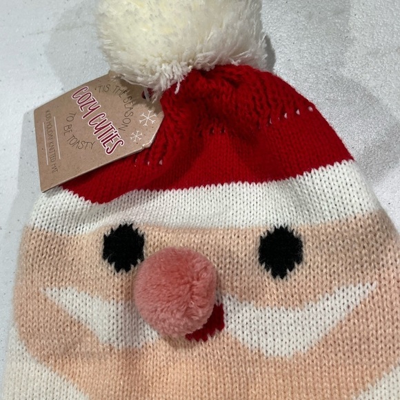 NWT Cozy Cuties Knit Santa Clause Winter Hat Size 8t - Picture 2 of 5